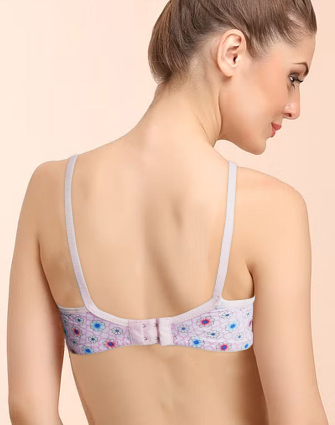 Flowery Print Soft cotton bra