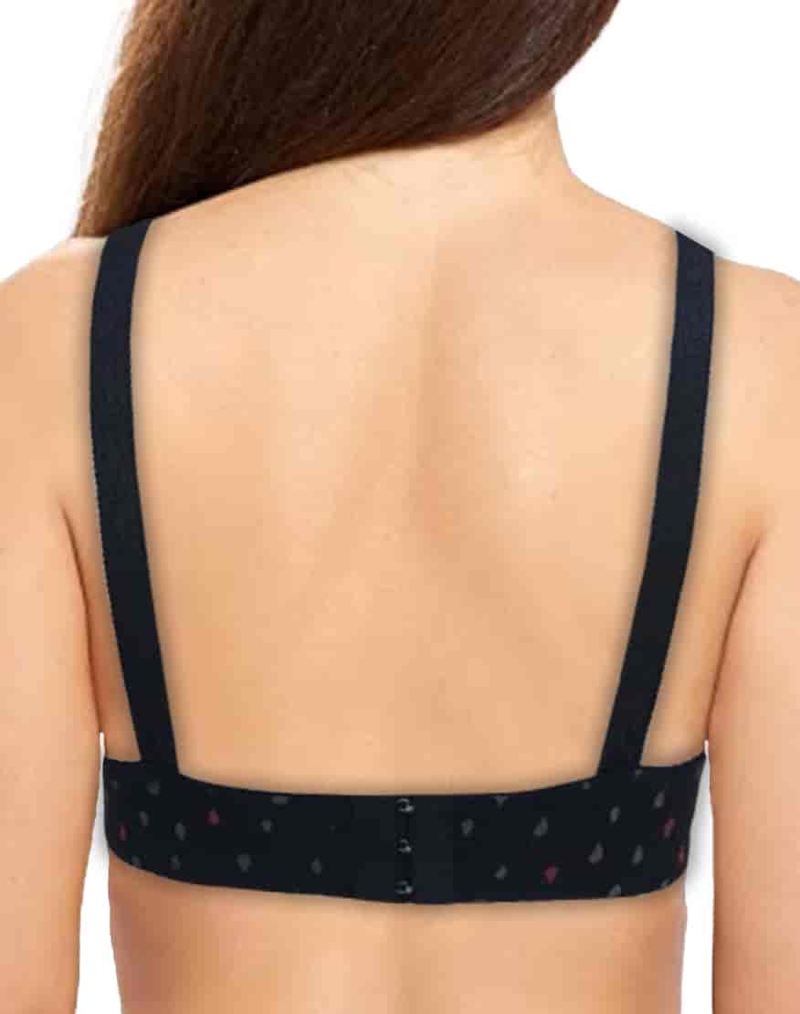 dotted Cotton Bra by purple bag