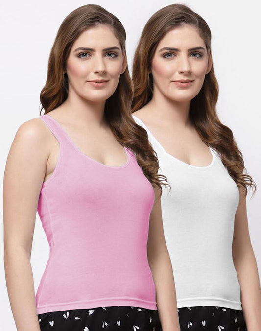 PACK OF 2 COTTON CAMISOLE
