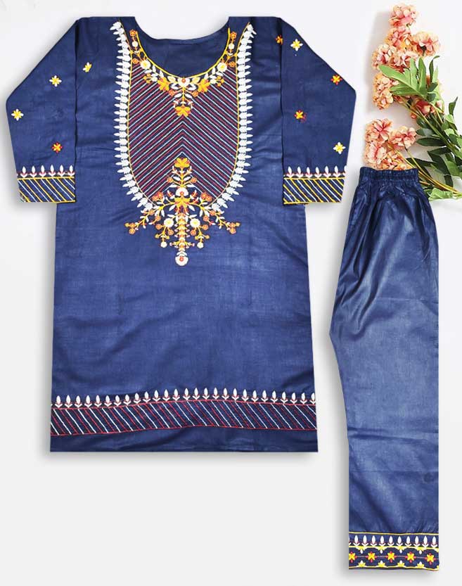 Embroidery Cotton 2 Piece