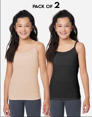 PACK OF 2 Teenage COTTON CAMISOLE